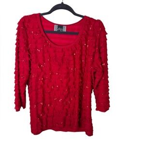 Slinky Brand Bold Red Top